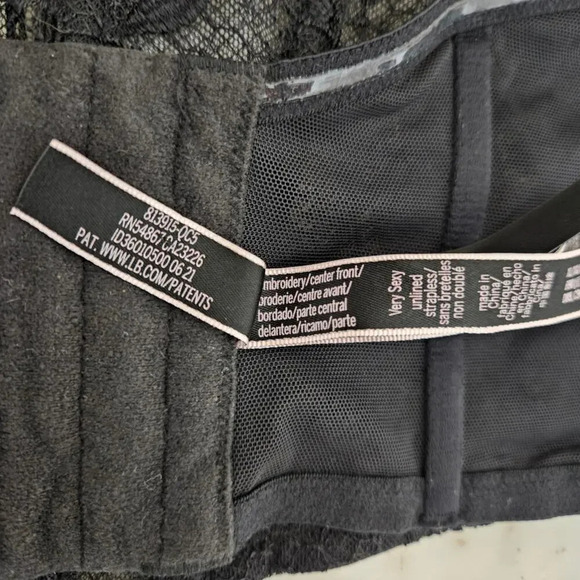 Victoria's Secret Women Lace Cropped Corset XL Black - Picture 7 of 11